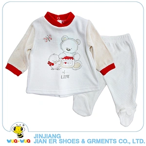 Simple style new children boys long sleeve cotton top and pants clothes set