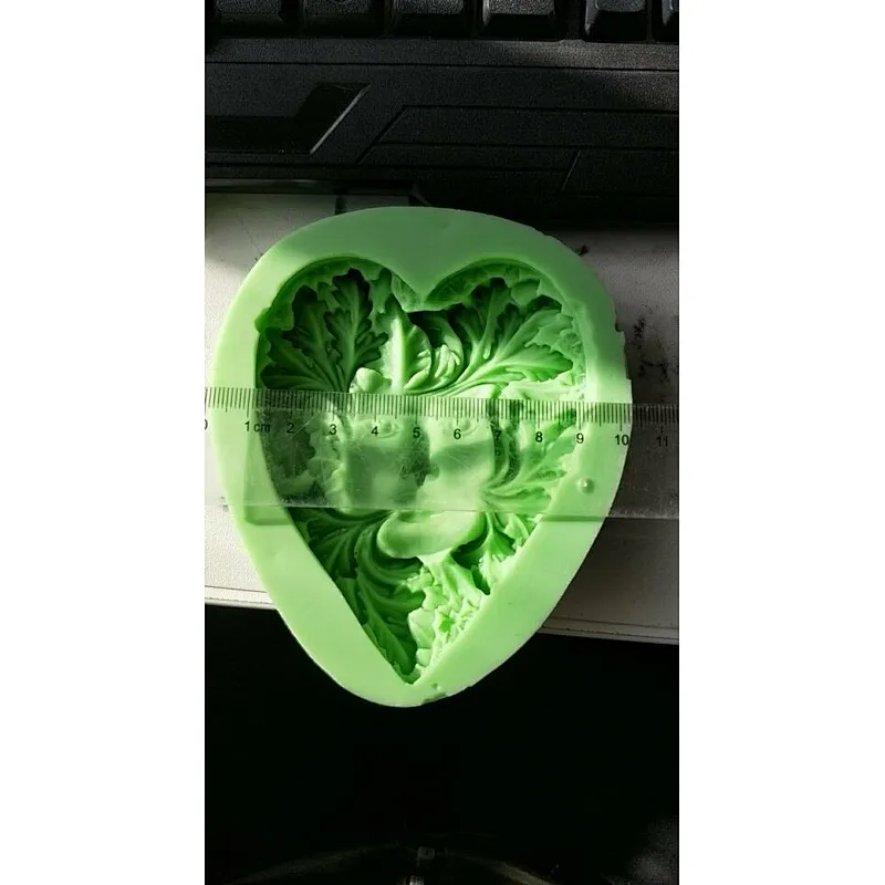 S9052 Silicone mold leaf woman handmade molds for home decoractions leaf aroma stone molds