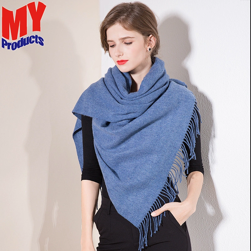 Wool Reversible Scarf Cable Knitted Scarf India Pashmina Scarf For Women
