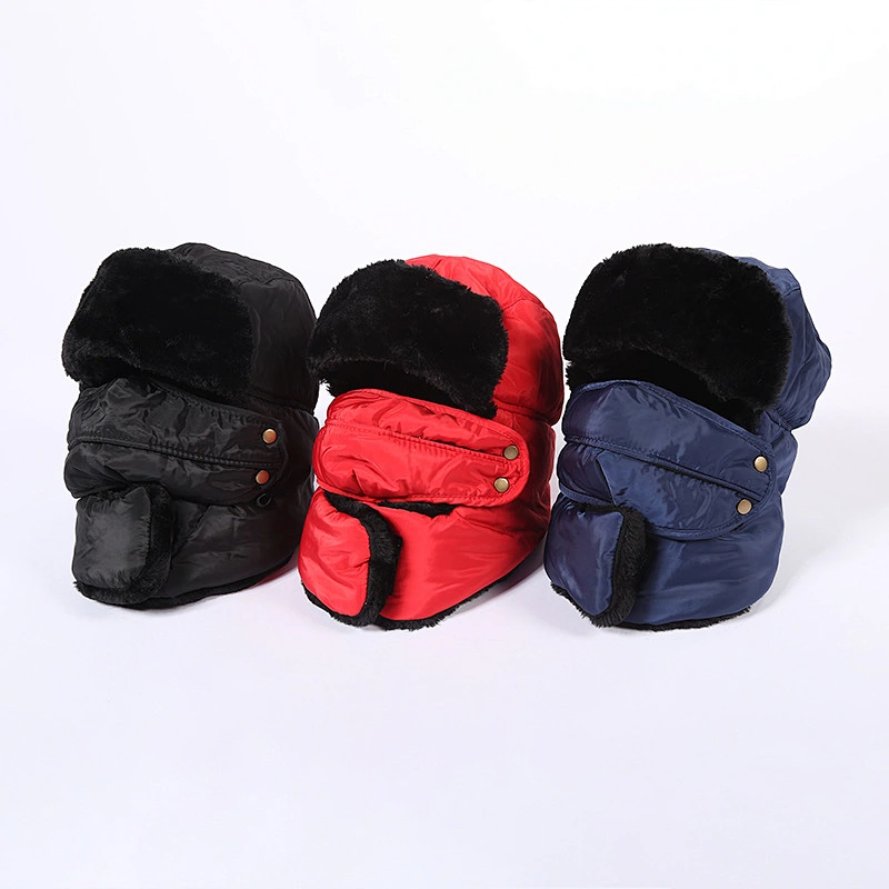 Fashion Mink Fur Russian Style Mens Protect All Leifeng Keep Warm Winter Hats