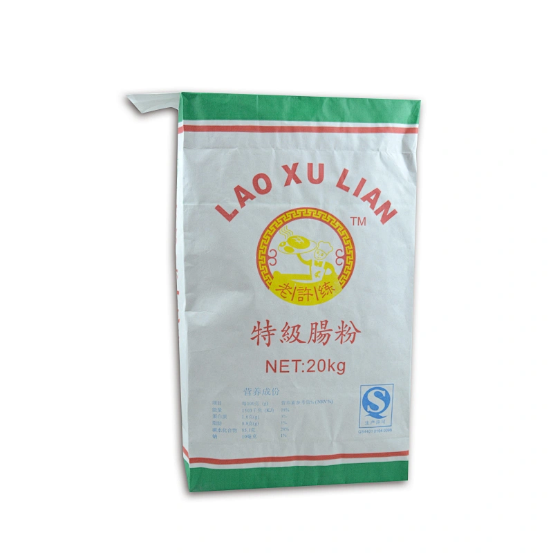 20kg40kg kraft paper bag for cement putty powder packaging