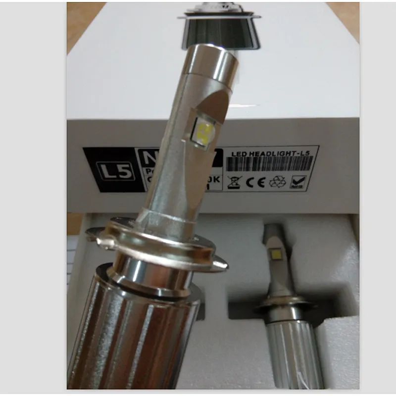 2017 L5 xhp50 H7 LED headlihgt bulbs 40W 9600lm car headlamp H4 H9 H10 H11 D1 9004 9005 9006 9012 fanless fog light