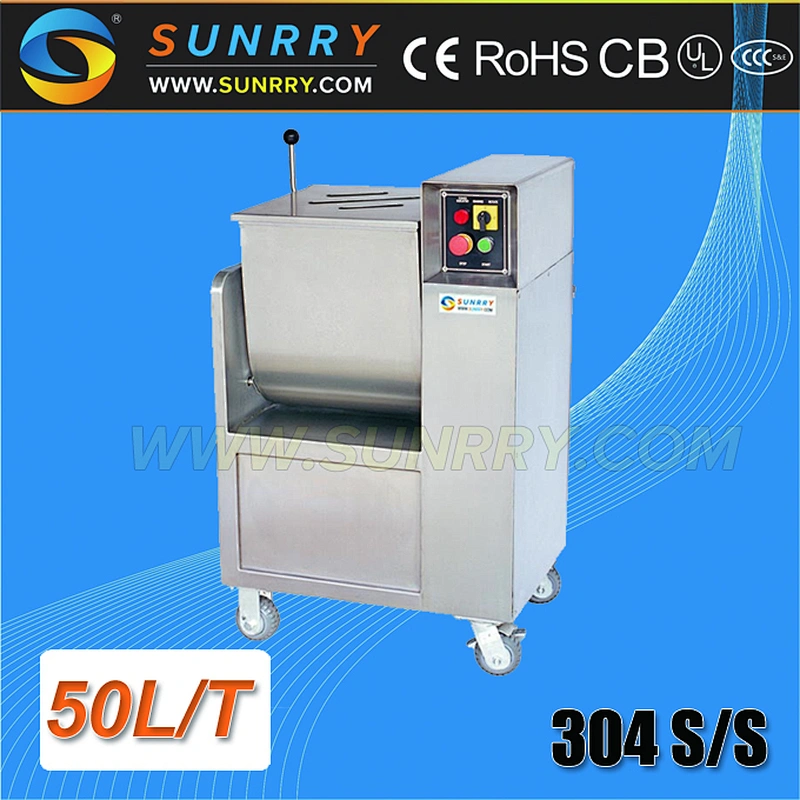 Commercial electric meat mixer and meat filling machine designed for processing various crushed food