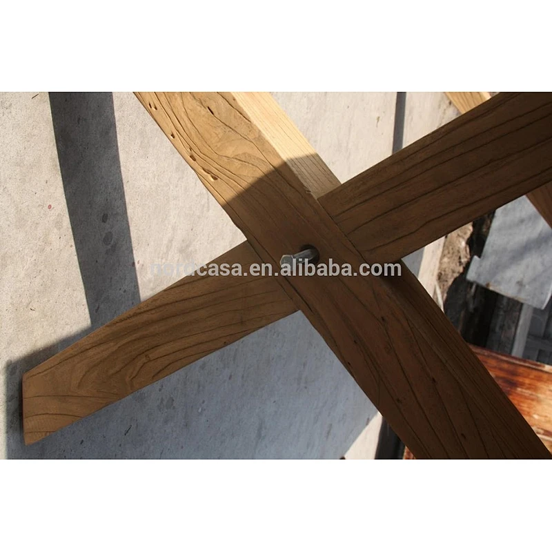 X leg reclaimed wood table