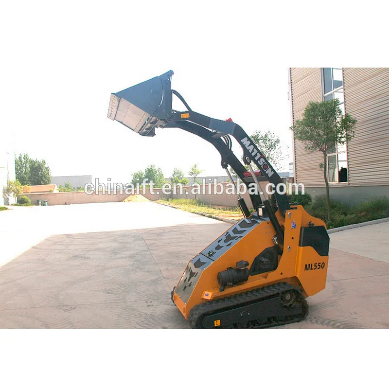 MADE IN CHINA 1 ton 50hp crawler mini skid steer loader