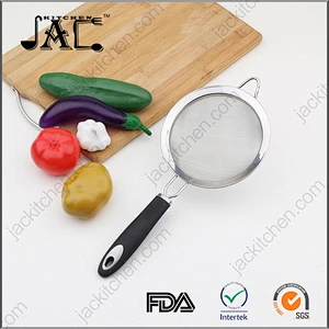 Stainless Steel Wire Mesh Strainer with Plastic Handle