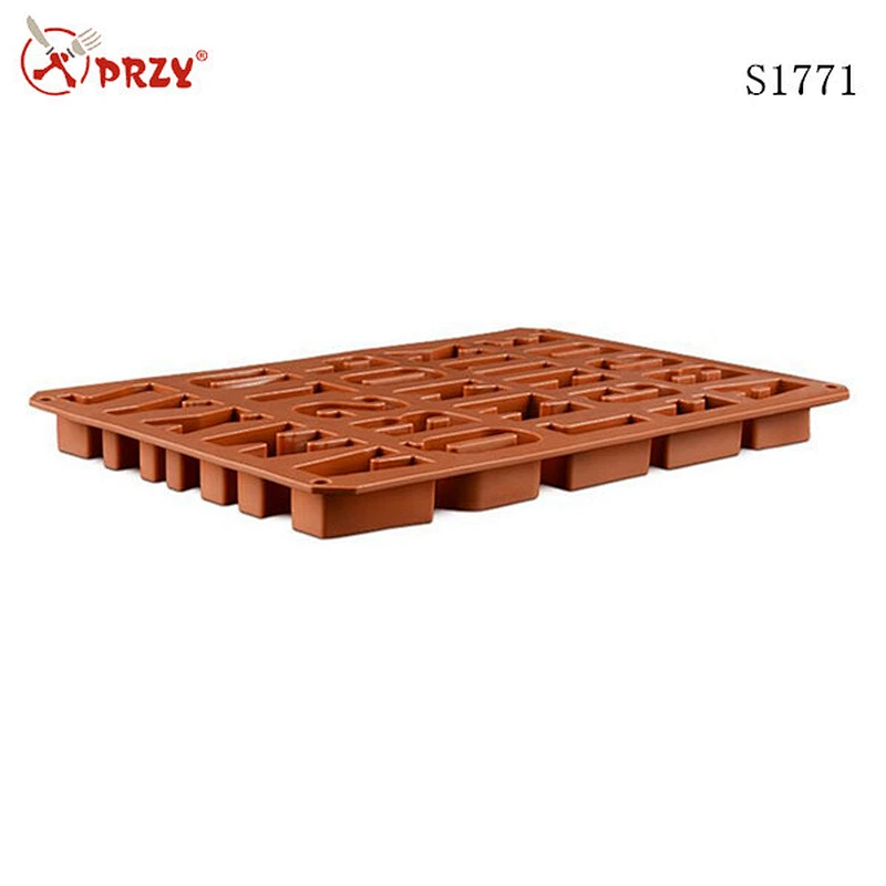 s1771 przy High quality silicone letter soap mold , wholesale letter soap tray mold