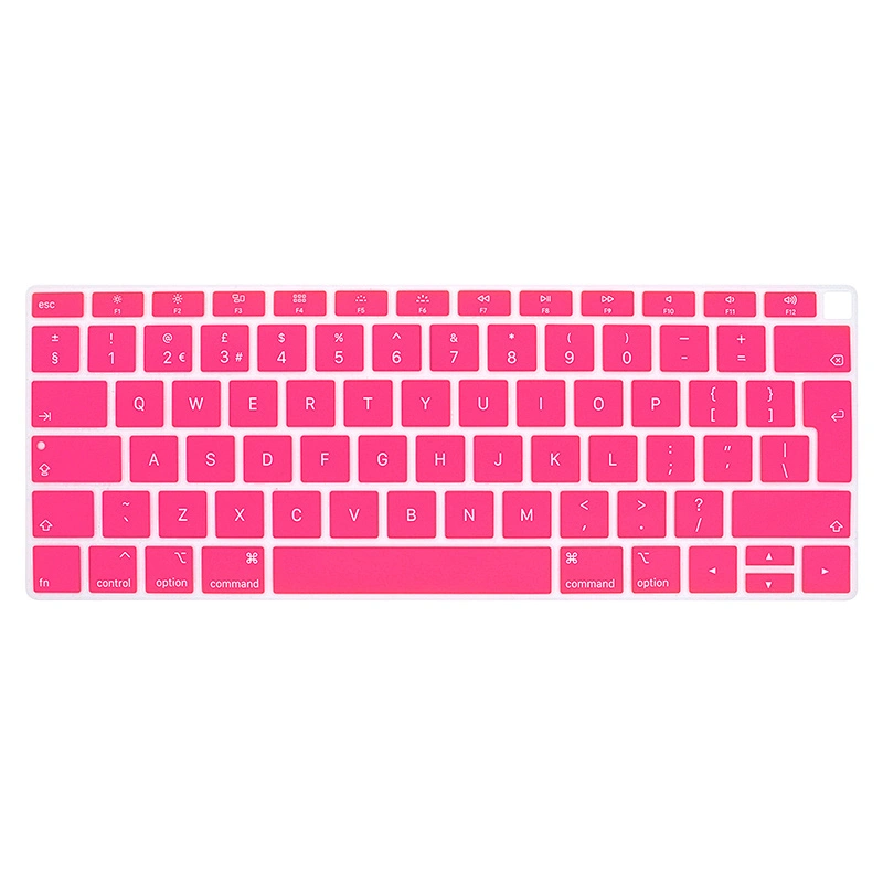 Hot Sale Dustproof colored Silicone English Keyboard Cover laptop skin For macbook air a1932 covers Air 13