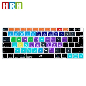 Durable Shortcut Hotkey Functional 10 keyboard shortcuts Silicone Skin cover new for  macbook pro Air 13 A1932