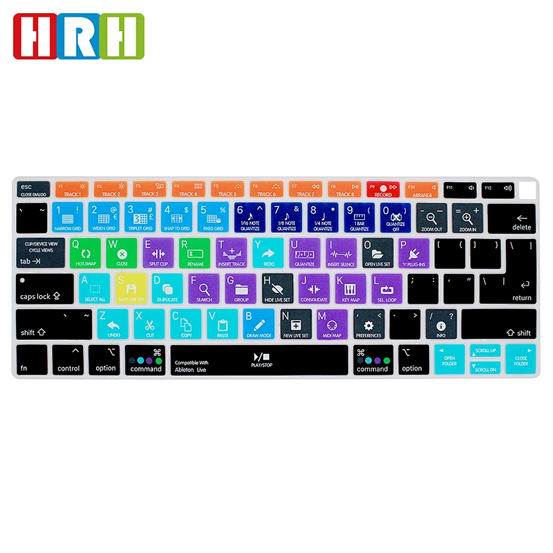 Durable Shortcut Hotkey Functional 10 keyboard shortcuts Silicone Skin cover new for  macbook pro Air 13 A1932