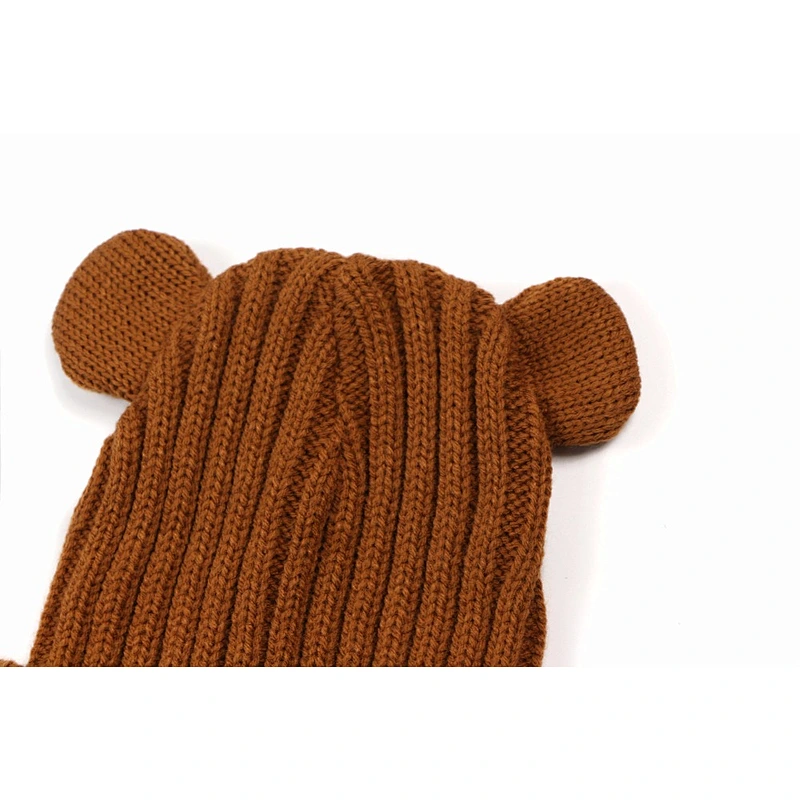 Winnie Ear Cap Baby Children Knitted Hat And Thick Hat Comfortable Winter Baby Cap