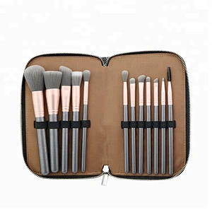 12pcs Private Label Face Blending Makeup Brushes Set With Bag Soft Synthetic Hair For Beauty Cosmetics pincel maquiagem