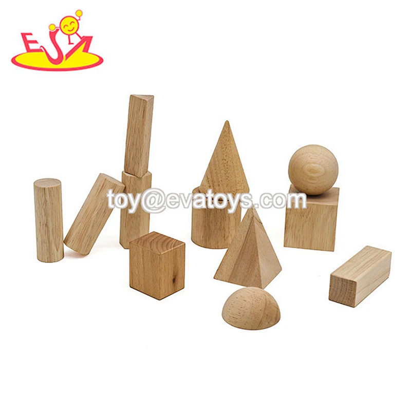 Wholesale 100 PCS educational wooden cube block for kids W13A181