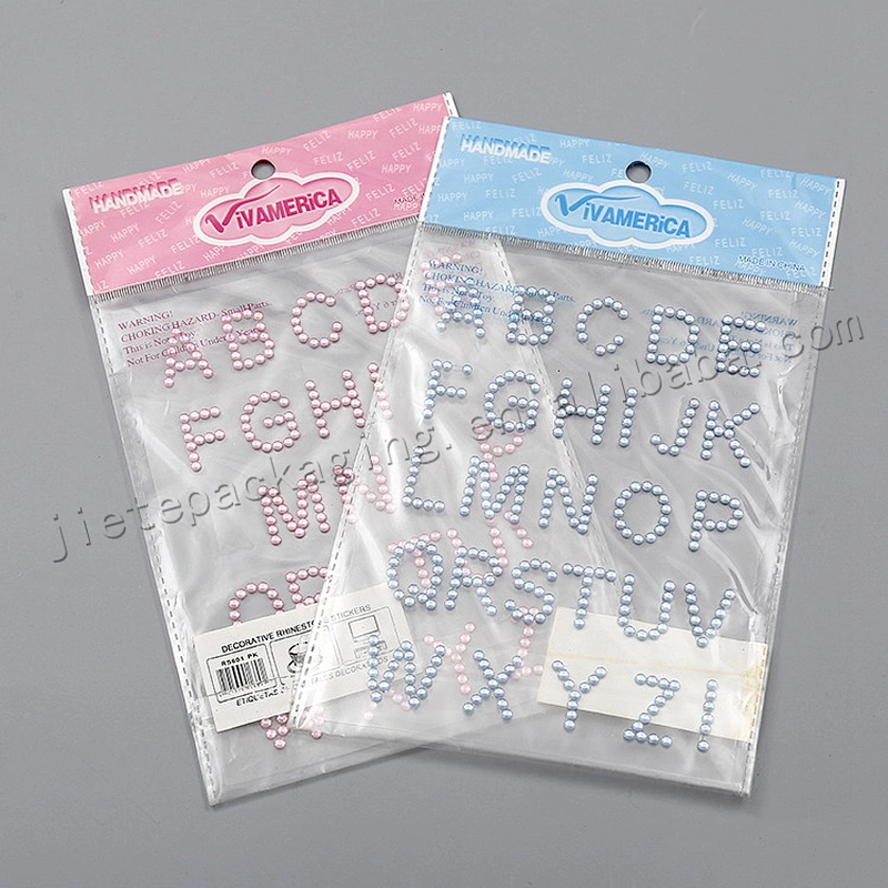 Attractive price market use self-close plastic accessories bag with hang mouth