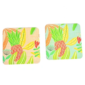 Square or custom cute square coaster with logo printing and lamination
