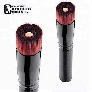 Custom private label single shimmer makeup foundation blending brush packaging applicator