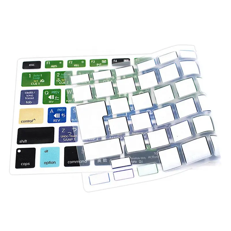 Serato DJ Function Hotkey Shortcut Silicone Keyboard Skin Cover japanese keyboard laptop for macbook pro 13 retina with Retina