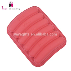 Promotional New Design Kitchen Tool DIY Silicone Hot Dog Sausage Maker Mold