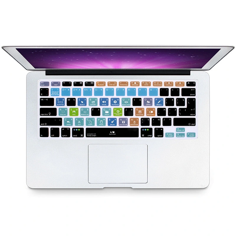 Waterproof Ultra-thin FL Studio Fruity Loops Shortcuts customRussian Laptop Keyboard Skins For Mac book Pro 15 Retina for mac 13