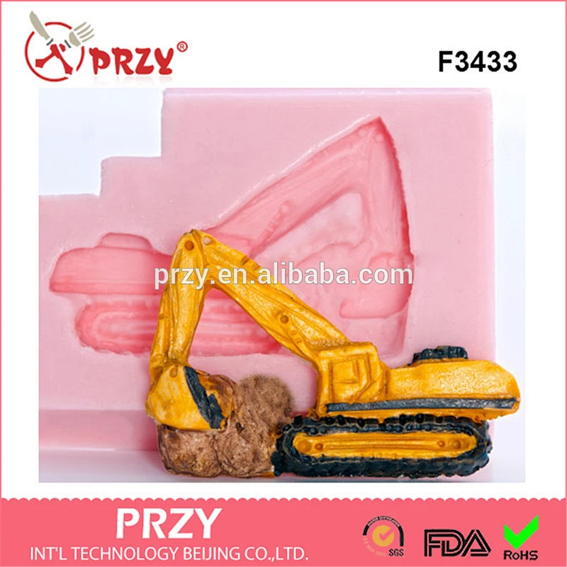 F3433 Excavator Silicone Mold, resin mold, jewelry mold