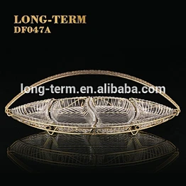 FD047A hot sale glass fruit plate of Glass can removed