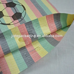 China top quality manufacturing PP woven printed black football shopping bag