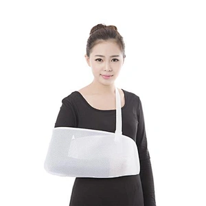 Medical Arm Sling Arm Brace Arm Support Breathable Mesh Shoulder Immobilizer with Splint Strap