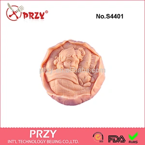 S4401 Puppy Love Soap Mold round silicone soap mold baby silicone soap mold