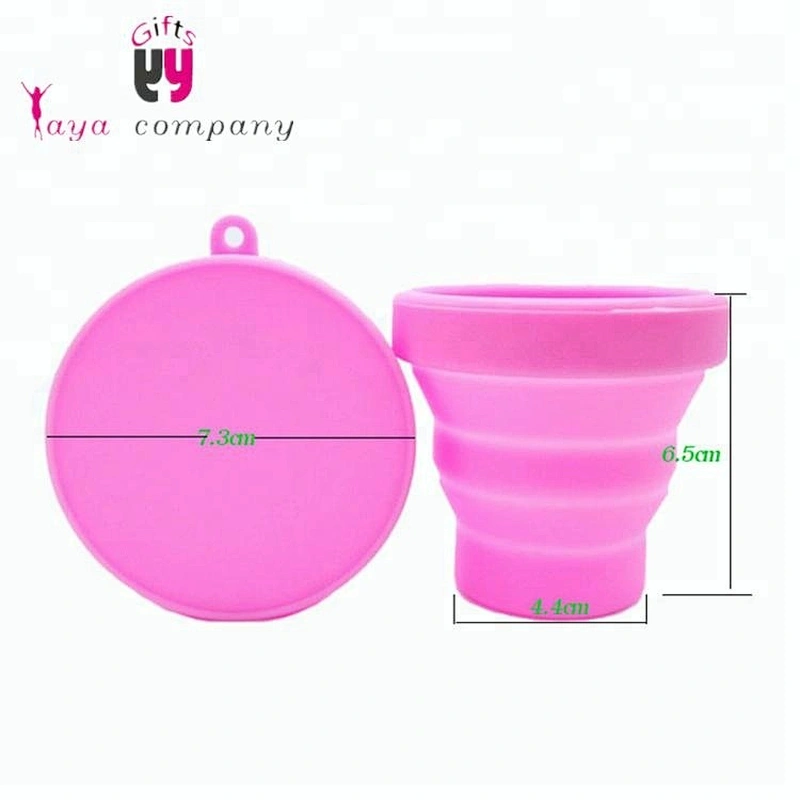 Factory Price Silicone Folding Collapsible Travel Coffee Cup With Lids