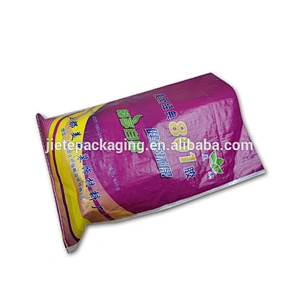 high grade pp woven flat bag for packing glue, cement, putty, construction material