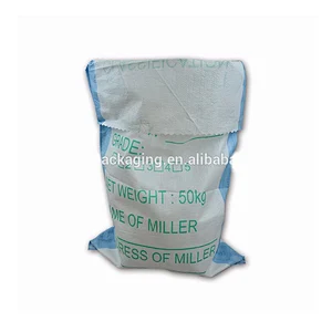 100lbs 45kg 25kg 15kg PP woven feed, seed corn flour storage bag with custom design