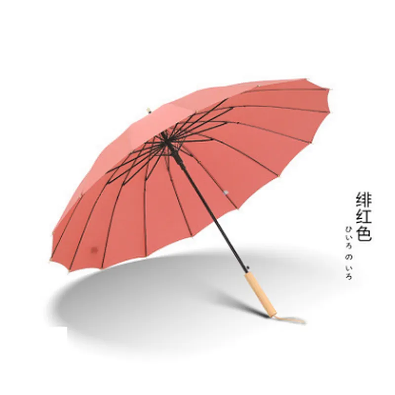 Custom Logo Promotion Wedding Umbrella Long Handle Umbrella Automatic Straight Umbrella for girl