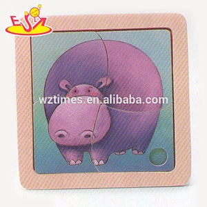 wholesale baby wooden puzzle animal popular kids wooden puzzle animal cheap children wooden puzzle animal W14C163
