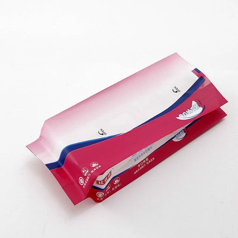 Color printing PE bag for wipes, sanitary towel packaging