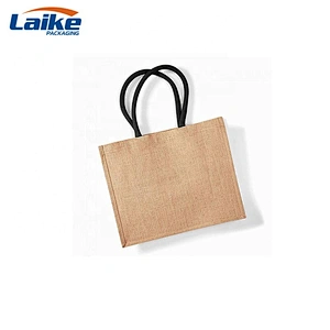 Wholesale Jute sack   Custom OEM  printing waterproof and reusable shopping beach tote  bag