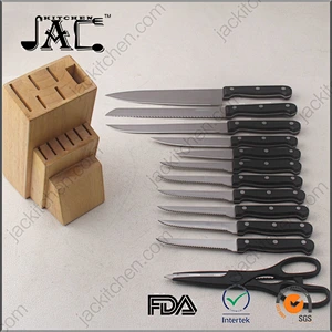 Hotsale 13Piece Knife Set Stainless Steel Kitchen Knife Set with Wooden Block