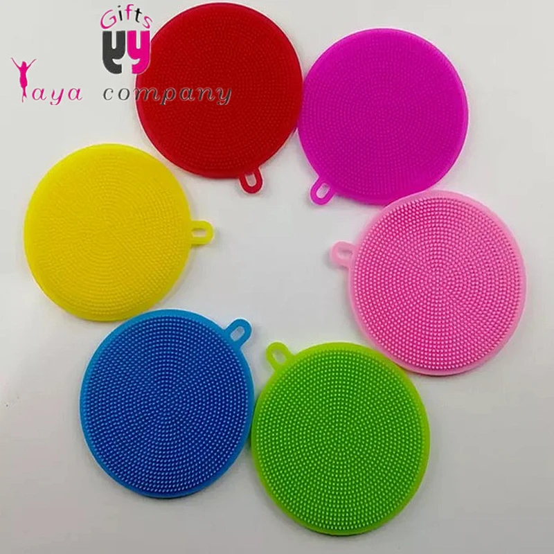 new design kitchen accessories silicone soft cleaning brush for pot/bowl