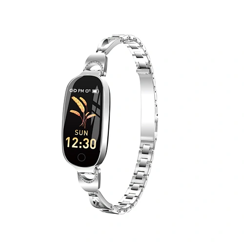 F18 women bracelet  bluetooth app download cicret fitness blood pressure ce rohs health watch smartbracelet
