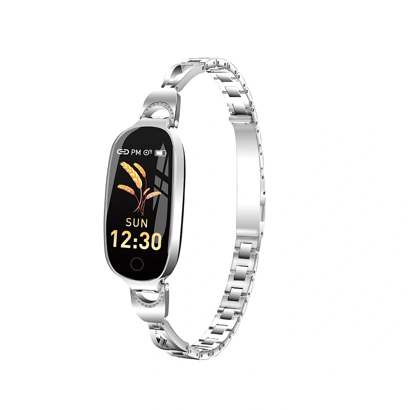 F18 women bracelet  bluetooth app download cicret fitness blood pressure ce rohs health watch smartbracelet