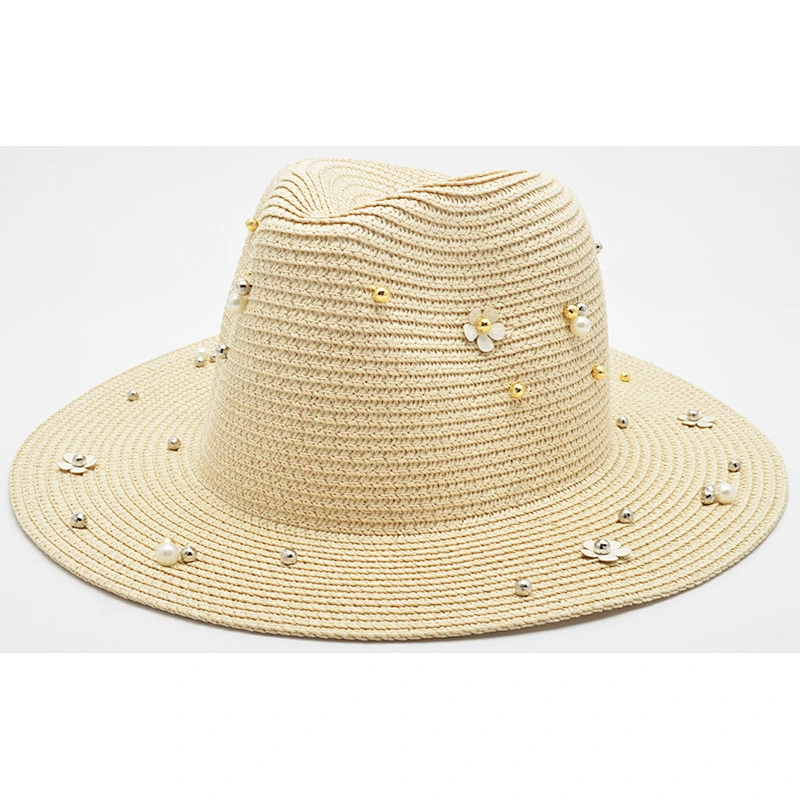 2016 Top sale wholesale striped floppy hat bowler straw hat