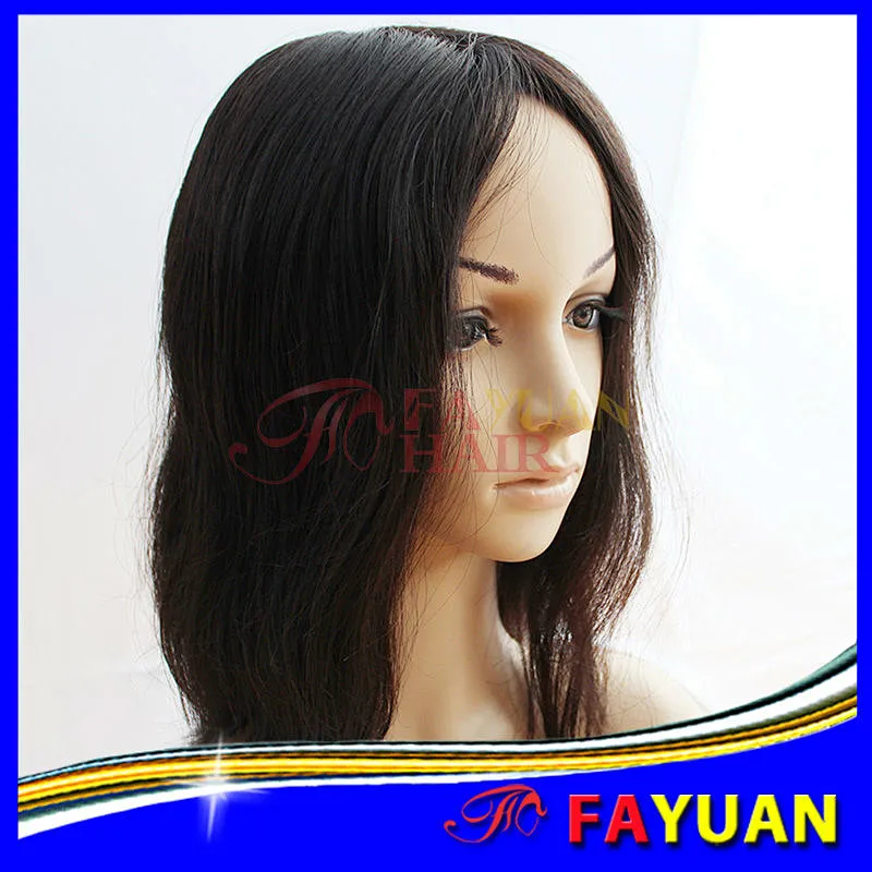 Alibaba china top quality straight unprocessed 100% mongolian human hair jewish wig