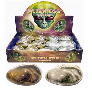 SINGLE ALIEN EGG WITH BABY IN SLIME STOCKING FILLER SLIME POCKET PUTTY TOY FUN