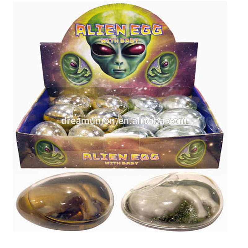 SINGLE ALIEN EGG WITH BABY IN SLIME STOCKING FILLER SLIME POCKET PUTTY TOY FUN