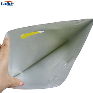 Eco friendly gold foil laminated tea packaging seed rice wheat flour  pp woven sack bag