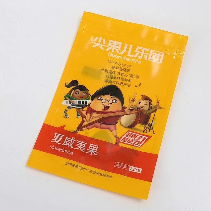 Custom self-styled PE bags are used in Hawaiian fruit, crisp sugar, and mushroom packaging