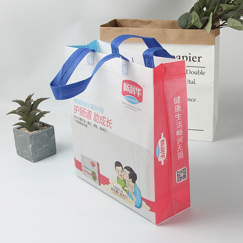 White cheap eco friendly recycle shopping tote bag foldable