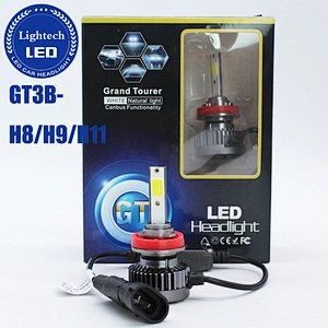 Lightech GT3B 30W COB Led Headlight 6000lm Car H8 H9 H11 Car LED Lighting
