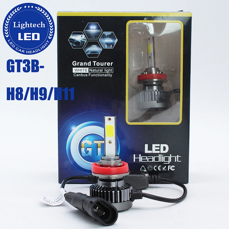 Lightech GT3B 30W COB Led Headlight 6000lm Car H8 H9 H11 Car LED Lighting