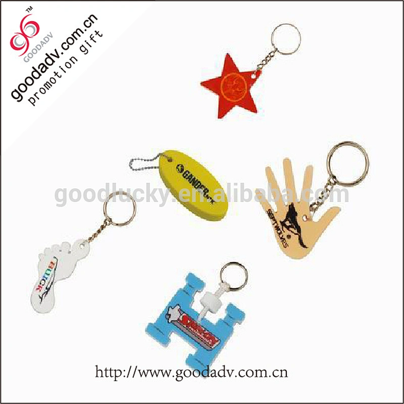Cheap custompromotional printing foam floating eva keychain