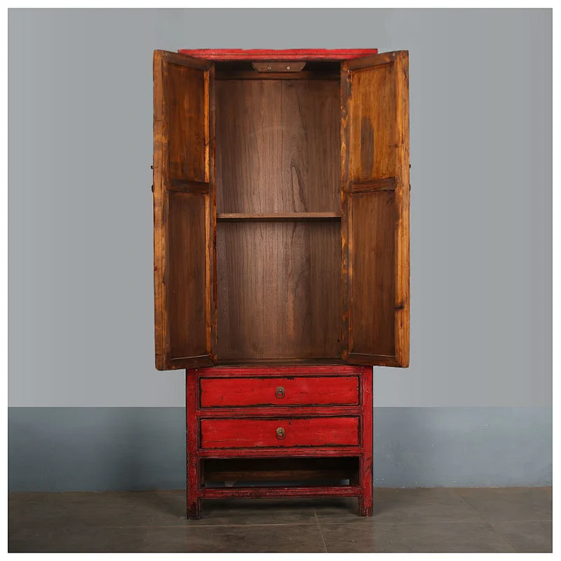 Antique Chinese Wooden lacquered drawer storage kitchen Cabinet/Cupboard